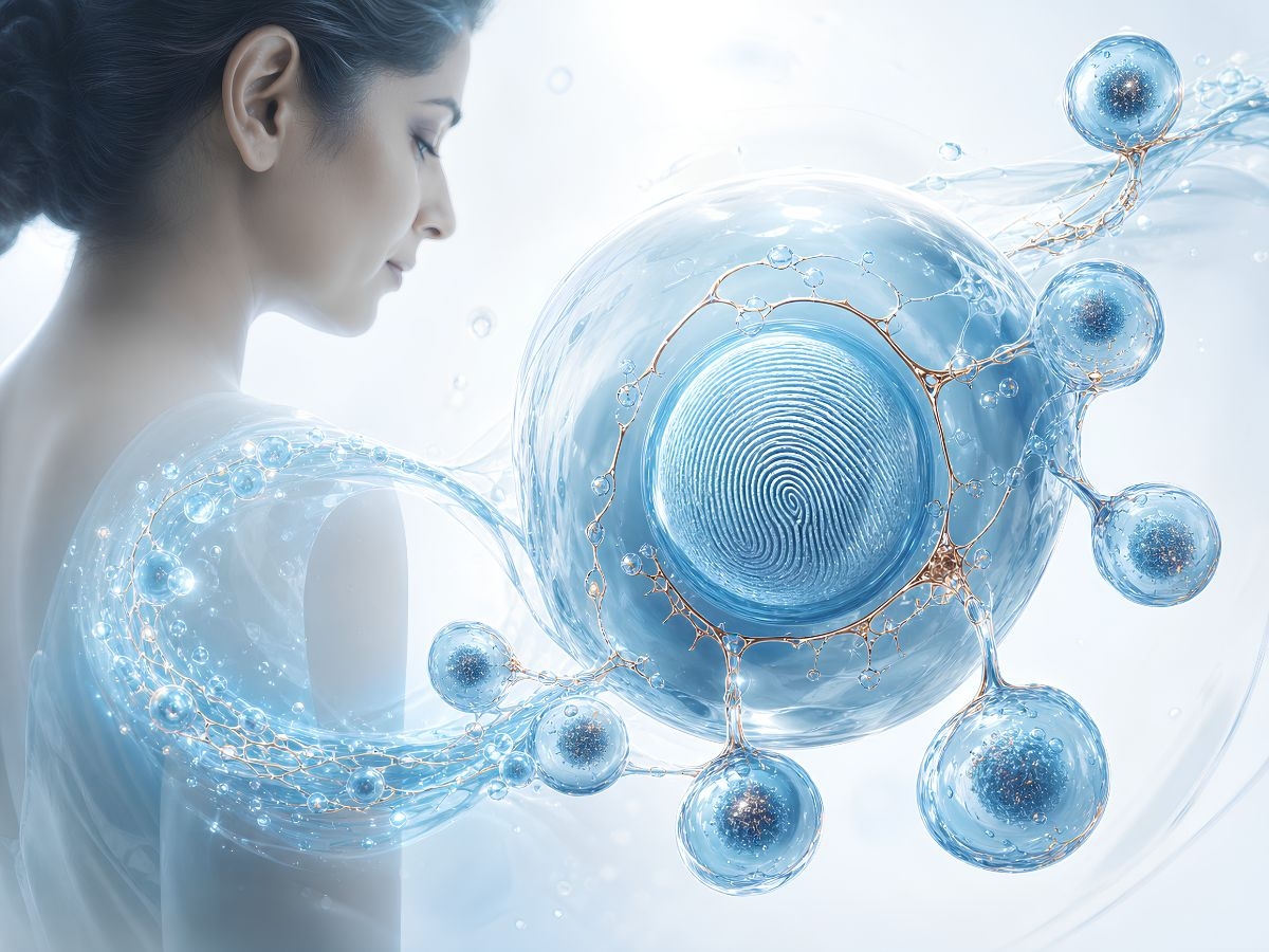 ALIV Pune autologous cell therapy — doctor explaining ACT regenerative medicine to patient using diagram of cell processing